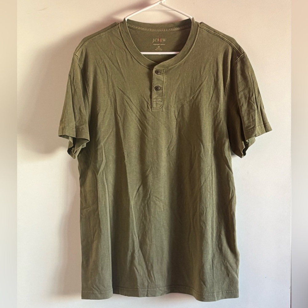 J. Crew Men's Short-sleeve vintage-wash cotton henley